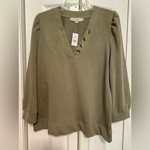 3/4 sleeve top by Loft